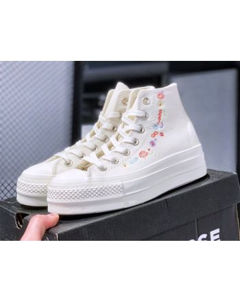 Converse Chuck Taylor All-Star Lift Hi Things To Grow Egret A01586C